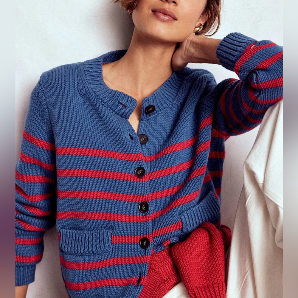 Boden- Lucy Chunky cotton cardigan